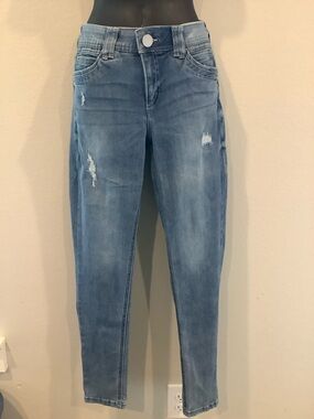 Democracy Light Blue Boyfriend Jeans with Distressed Detail